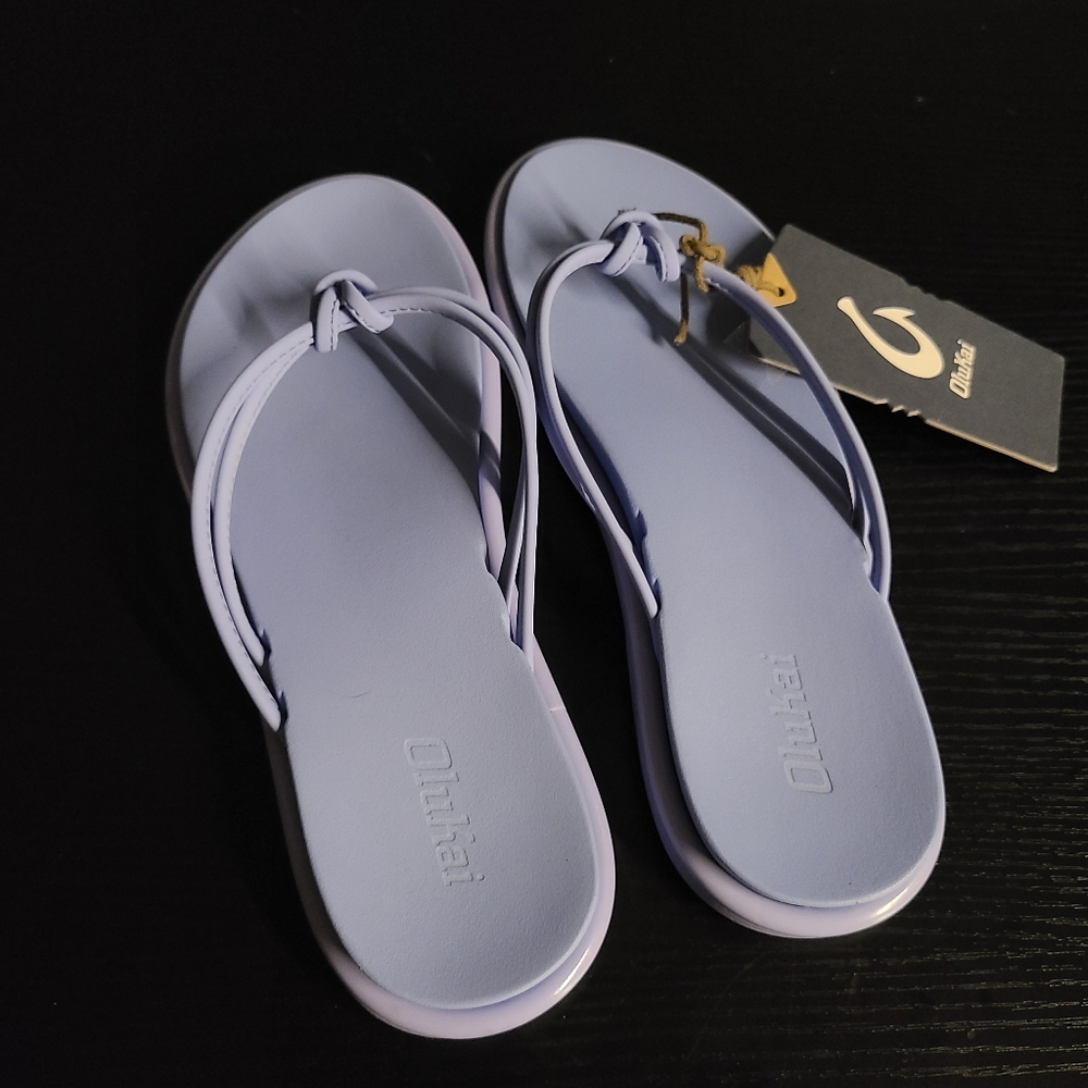 NWT OluKai AKA Sandals Cloud Blue Size 7 - Picture 4 of 9